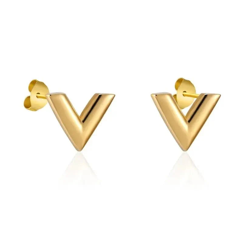 V EARING 18k Gold Plated Stainless steel