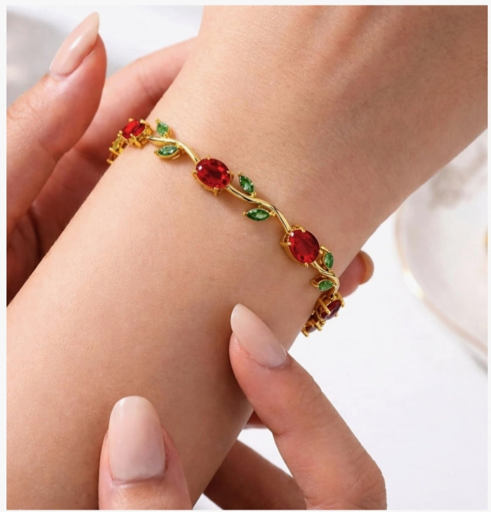 Pink Tulip Bracelet
