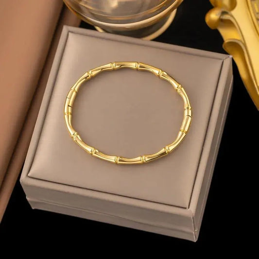 BAMBO BANGLES 18k Gold Plated Stainless Steel