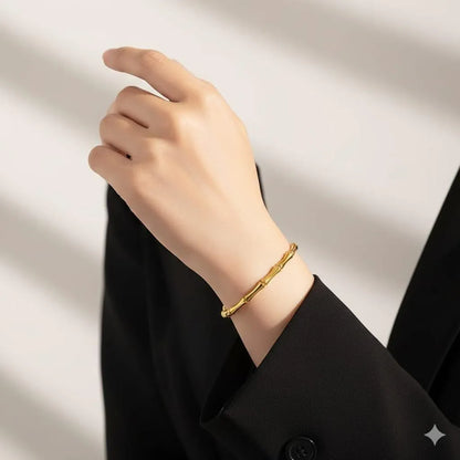 BAMBO BANGLES 18k Gold Plated Stainless Steel