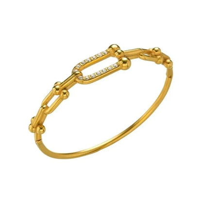 CHAIN BANGLES 18k Gold Plated Stainless Steel