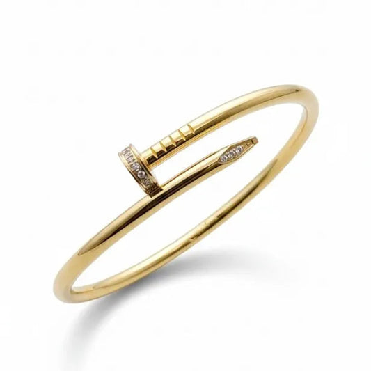 Golden Stainless Steel 18k Gold Plated Bracelet For Women