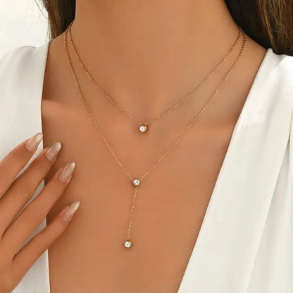 V LAYER CHAIN 18k Gold Plated Stainless steel