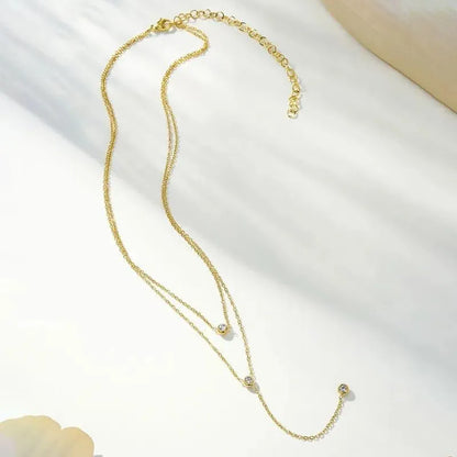 V LAYER CHAIN 18k Gold Plated Stainless steel
