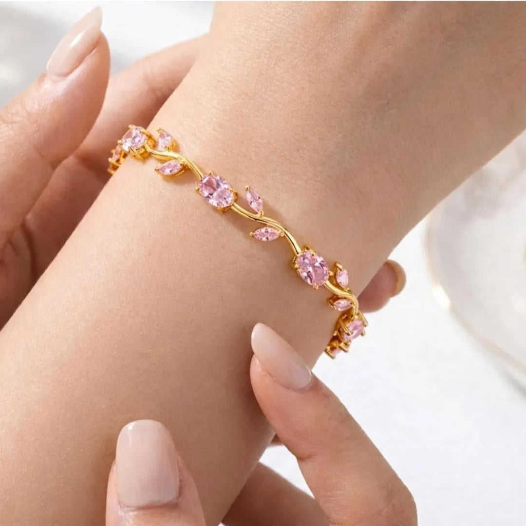 Pink Tulip Bracelet