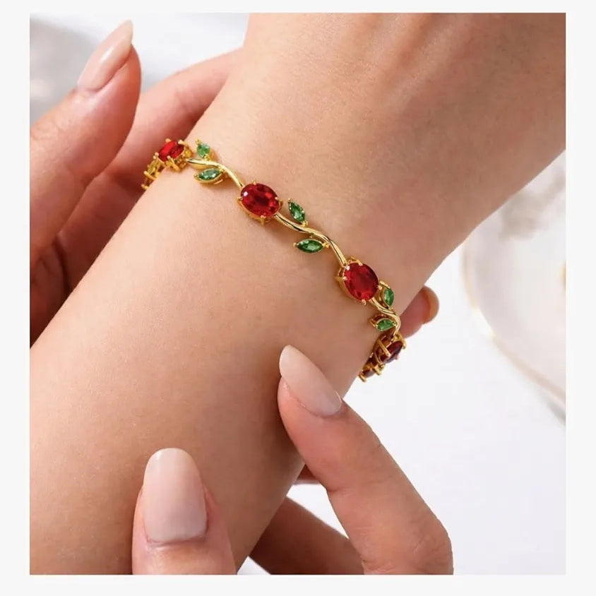 Pink Tulip Bracelet