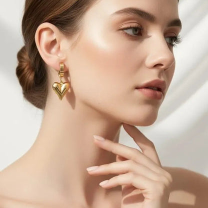 Golden Stainless Steel 18k Gold Earing Ear ring For Women