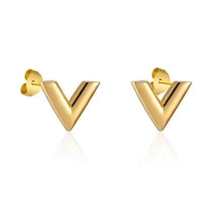 V EARING 18k Gold Plated Stainless steel