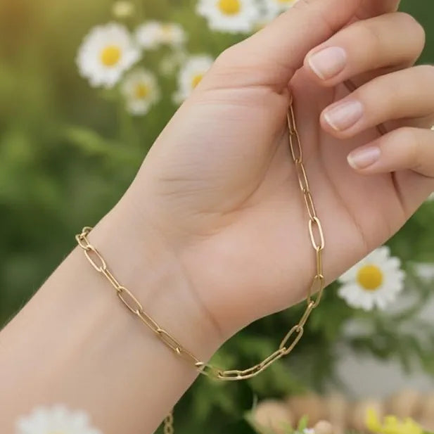 Golden Stainless Steel 18k Gold Plated Bracelet For Women