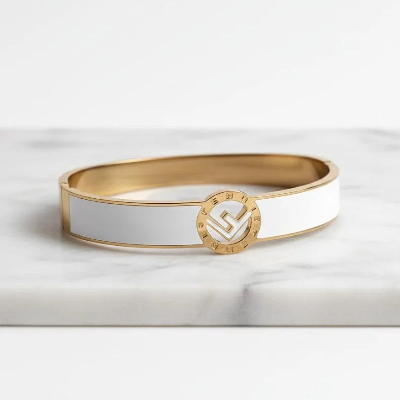 Golden Stainless Steel 18k Gold Plated Bracelet For Women