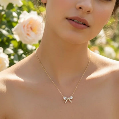 Golden Stainless Steel 18k Gold Plated studded Chain Pendent For Women