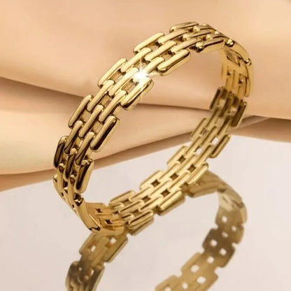 WATCH BRACLET18 k Gold Plated Stainless steel