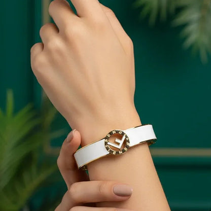 Golden Stainless Steel 18k Gold Plated Bracelet For Women