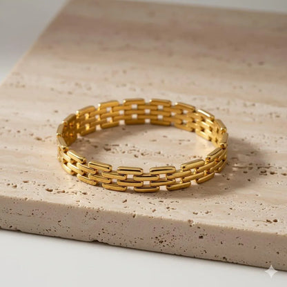WATCH BRACLET18 k Gold Plated Stainless steel