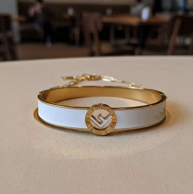 Golden Stainless Steel 18k Gold Plated Bracelet For Women